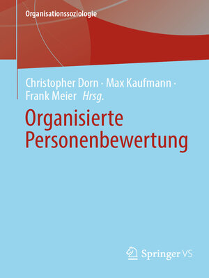 cover image of Organisierte Personenbewertung